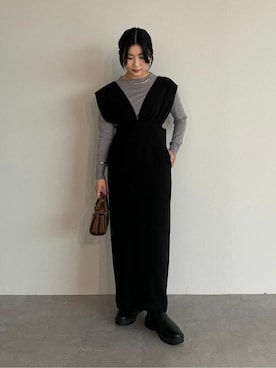 「urs」｜「アイテム（ワンピース/ドレス）」を使った、ur'sさん（レディース・157cm）の秋コーディネート