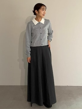 「urs」｜「アイテム（スカート）」を使った、ur'sさん（レディース・157cm）の秋コーディネート
