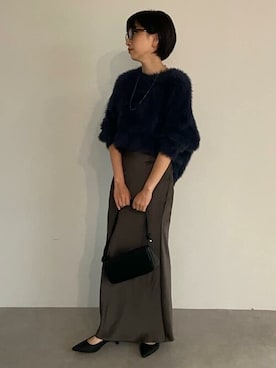 「urs」｜「アイテム（スカート）」を使った、ur'sさん（レディース・157cm）の秋コーディネート