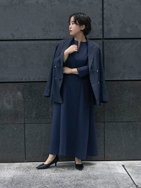 「urs」｜「アイテム（ジャケット/アウター）」を使った、ur'sさん（レディース・153cm）の冬コーディネート