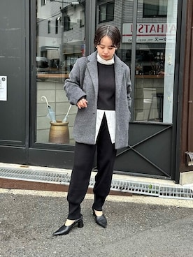 「urs」｜「アイテム（ジャケット/アウター）」を使った、ur'sさん（レディース・153cm）の冬コーディネート