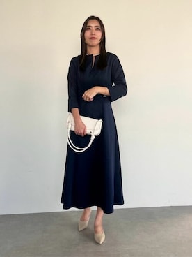 「urs」｜「アイテム（ワンピース/ドレス）」を使った、ur'sさん（レディース・168cm）の冬コーディネート