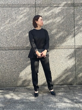 「urs」｜「アイテム（パンプス）」を使った、ur'sさん（レディース・154cm）の冬コーディネート