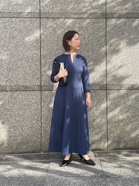「urs」｜「アイテム（ワンピース/ドレス）」を使った、ur'sさん（レディース・154cm）の冬コーディネート