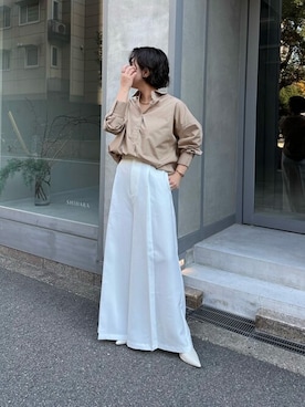 「urs」｜「アイテム（パンプス）」を使った、ur'sさん（レディース・153cm）の冬コーディネート