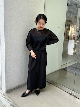 「urs」｜「アイテム（スカート）」を使った、ur'sさん（レディース・153cm）の冬コーディネート