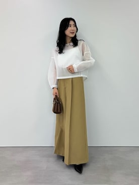 「urs」｜「アイテム（パンプス）」を使った、ur'sさん（レディース・157cm）の冬コーディネート