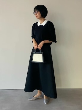 「urs」｜「アイテム（スカート）」を使った、ur'sさん（レディース・157cm）の冬コーディネート