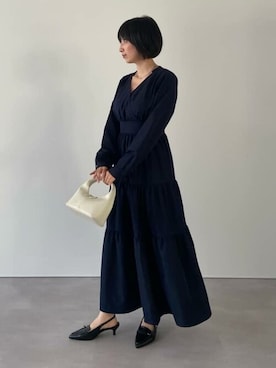 「urs」｜「アイテム（ワンピース/ドレス）」を使った、ur'sさん（レディース・157cm）の冬コーディネート