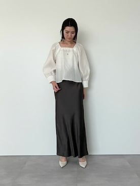 「urs」｜「アイテム（スカート）」を使った、ur'sさん（レディース・169cm）の冬コーディネート