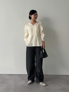 「urs」｜「アイテム（パンツ）」を使った、ur'sさん（レディース・157cm）の冬コーディネート