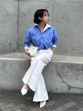 「urs」｜「アイテム（パンツ）」を使った、ur'sさん（レディース・153cm）の冬コーディネート