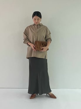 「urs」｜「アイテム（スカート）」を使った、ur'sさん（レディース・158cm）の冬コーディネート