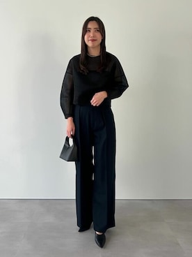 「urs」｜「アイテム（パンツ）」を使った、ur'sさん（レディース・168cm）の冬コーディネート