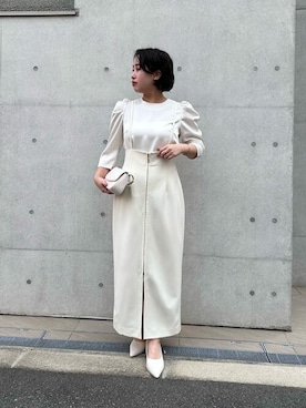 「urs」｜「アイテム（パンプス）」を使った、ur'sさん（レディース・153cm）の冬コーディネート