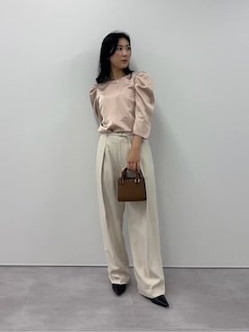 「urs」｜「アイテム（パンツ）」を使った、ur'sさん（レディース・157cm）の冬コーディネート