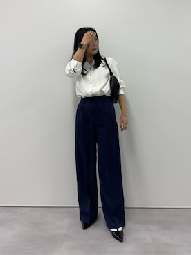 「urs」｜「アイテム（パンツ）」を使った、ur'sさん（レディース・157cm）の冬コーディネート
