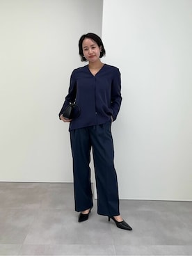 「urs」｜「アイテム（パンツ）」を使った、ur'sさん（レディース・153cm）の冬コーディネート