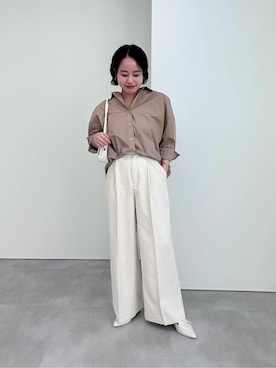 「urs」｜「アイテム（パンツ）」を使った、ur'sさん（レディース・153cm）の冬コーディネート