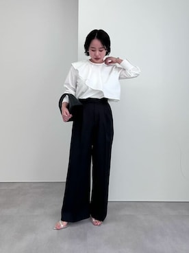「urs」｜「アイテム（パンツ）」を使った、ur'sさん（レディース・153cm）の冬コーディネート