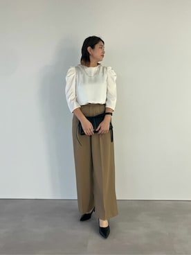 「urs」｜「アイテム（パンツ）」を使った、ur'sさん（レディース・158cm）の冬コーディネート