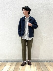 SHIPS any: 【ウォッシャブル】 ドッグイヤー ジップアップ ブルゾン 
