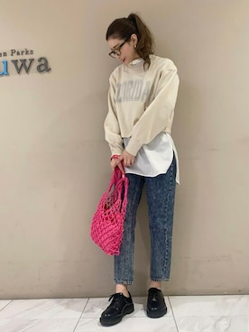 「Sugar spoon（シュガースプーン）のアイテム」を使った、sumiさん（レディース・161cm）の冬コーディネート