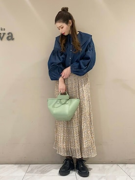 「Green　Parks（グリーンパークス）のアイテム」を使った、sumiさん（レディース・161cm）の冬コーディネート