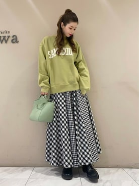 「cache cache（カシュ カシュ）のアイテム」を使った、sumiさん（レディース・161cm）の冬コーディネート