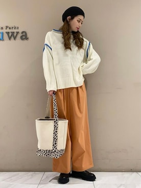 「Petit fleur（プチフルール）のアイテム」を使った、sumiさん（レディース・161cm）の春コーディネート