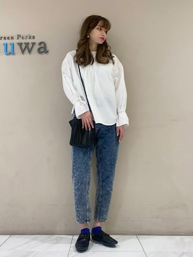 「cache cache（カシュ カシュ）のアイテム」を使った、sumiさん（レディース・161cm）の春コーディネート