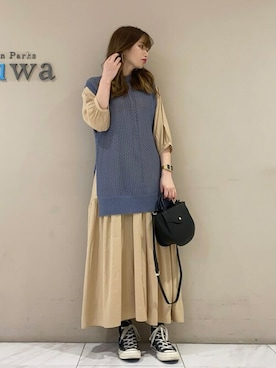 「armonia（アルモニーア）のアイテム」を使った、sumiさん（レディース・161cm）の春コーディネート