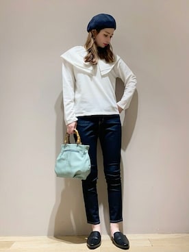 「cache cache（カシュ カシュ）のアイテム」を使った、sumiさん（レディース・161cm）の春コーディネート