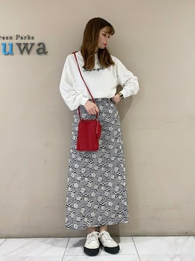 「cache cache（カシュ カシュ）のアイテム」を使った、sumiさん（レディース・161cm）の春コーディネート