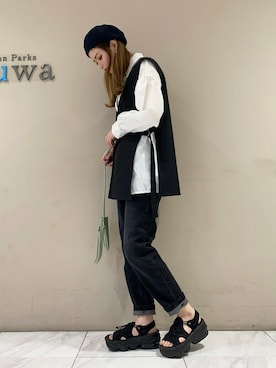 sumiさん（レディース・161cm）の春コーディネート