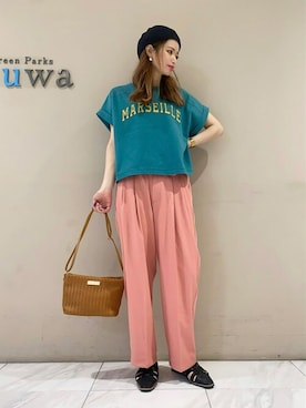 「Legato Largo（レガートラルゴ）のアイテム」を使った、sumiさん（レディース・161cm）の春コーディネート