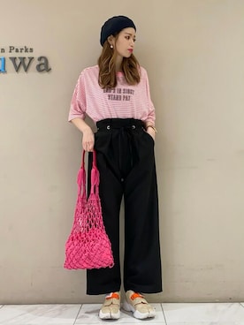 「ネオンカラー」｜sumiさん（レディース・161cm）の春コーディネート
