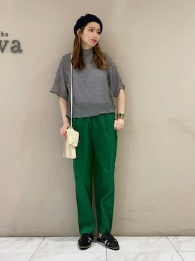 「cache cache（カシュ カシュ）のアイテム」を使った、sumiさん（レディース・161cm）の春コーディネート