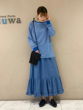 「cache cache（カシュ カシュ）のアイテム」を使った、sumiさん（レディース・161cm）の春コーディネート