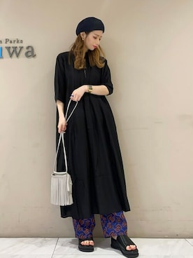 「ESCAR（エスカー）のアイテム」を使った、sumiさん（レディース・161cm）の春コーディネート