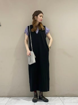 「cache cache（カシュ カシュ）のアイテム」を使った、sumiさん（レディース・161cm）の春コーディネート