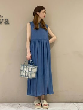 「armonia（アルモニーア）のアイテム」を使った、sumiさん（レディース・161cm）の夏コーディネート