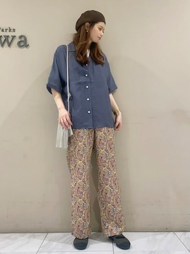 「cache cache（カシュ カシュ）のアイテム」を使った、sumiさん（レディース・161cm）の夏コーディネート