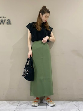 「Petit fleur（プチフルール）のアイテム」を使った、sumiさん（レディース・161cm）の夏コーディネート