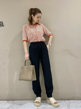 「minia（ミニア）のアイテム」を使った、sumiさん（レディース・161cm）の夏コーディネート