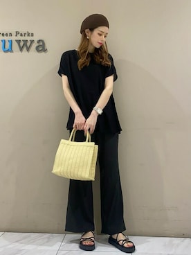 「ナローサンダル」｜sumiさん（レディース・161cm）の夏コーディネート