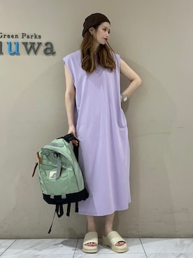「Gregory」｜「アイテム（ワンピース/ドレス）」を使った、sumiさん（レディース・161cm）の夏コーディネート