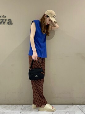 「Gregory」｜「アイテム（キャップ）」を使った、sumiさん（レディース・161cm）の夏コーディネート