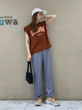 「Gregory」｜「アイテム（キャップ）」を使った、sumiさん（レディース・161cm）の夏コーディネート