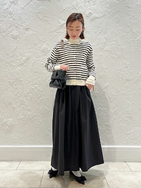 「チュールリボン」｜yukaさん（レディース・158cm）の冬コーディネート